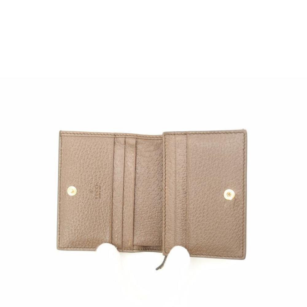 GUCCI GG Supreme Bi-Fold Wallet Ophidia Wallet Brown - Picture 5 of 7